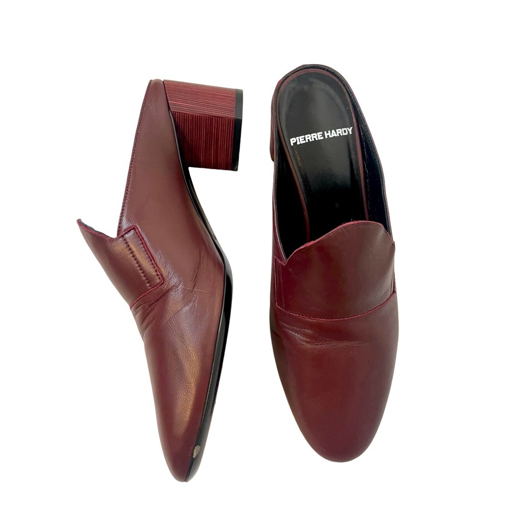 Pierre Hardy Burgundy Mules